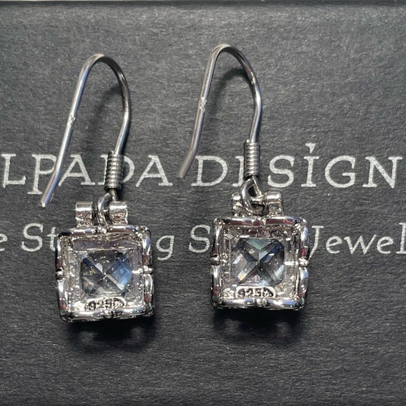 Silpada Sterling Silver Uptown Cubic Zirconia Earrings W0975 - Picture 12 of 14